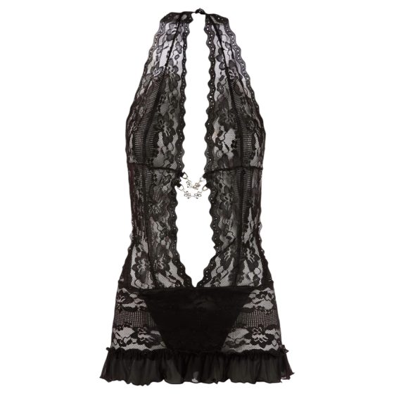 Cottelli - Halterneck Lace Mini (Black)