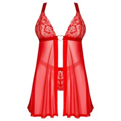 Obsessive Elianes - Lace Babydoll Set (Red)