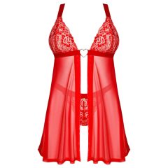 Obsessive Elianes - Lace Babydoll Set (Red)