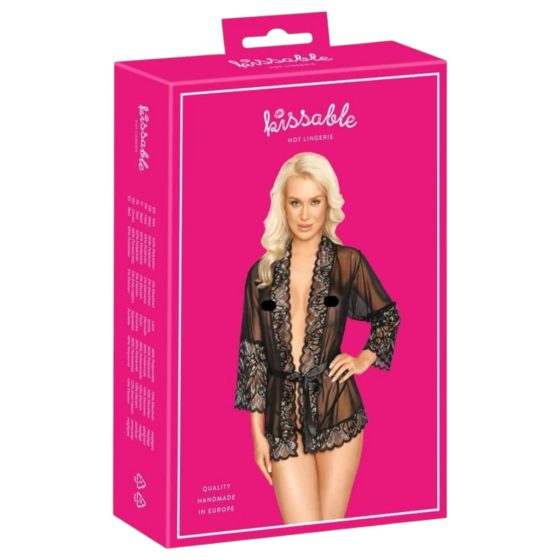 Kissable - Short Robe (Black)