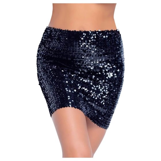 Cottelli Party - Shiny Sequin Skirt (Black)