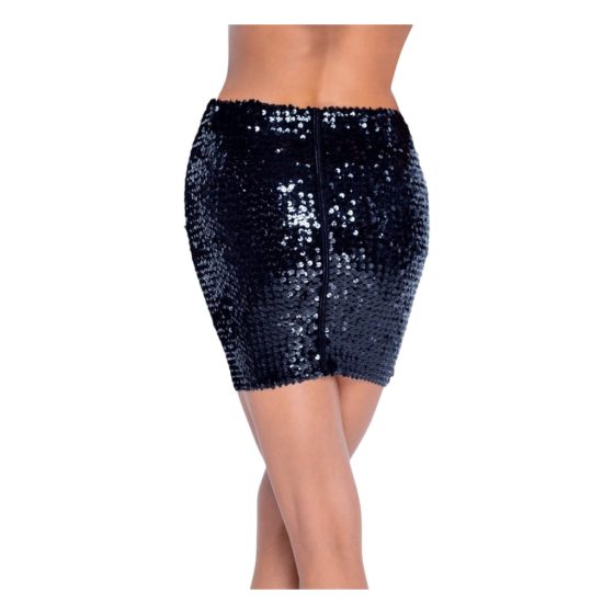 Cottelli Party - Shiny Sequin Skirt (Black)