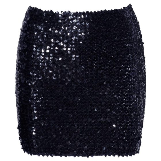 Cottelli Party - Shiny Sequin Skirt (Black)