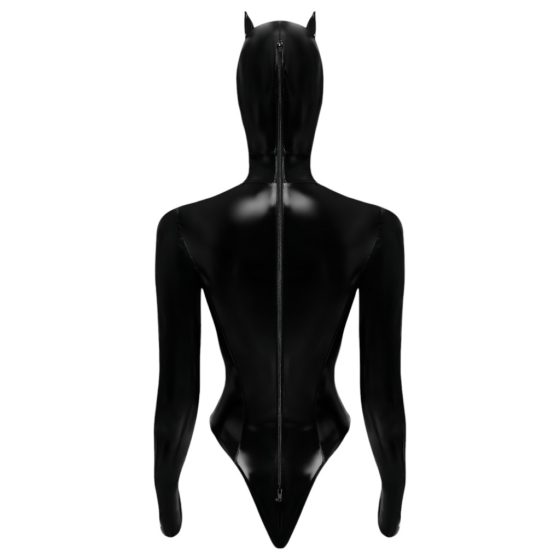 Black Velvet - Long Sleeve Batwoman Bodysuit (Black)