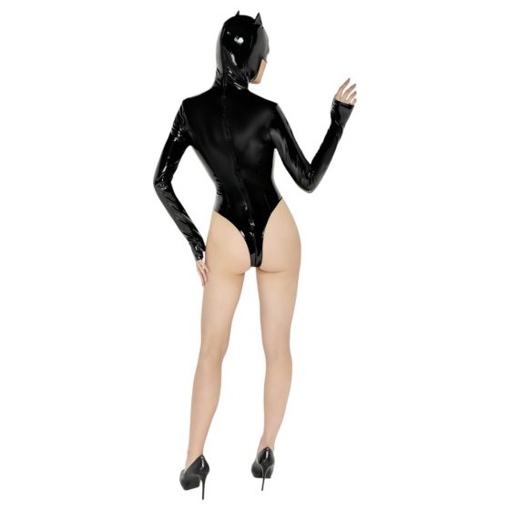 Black Velvet - Long Sleeve Batwoman Bodysuit (Black)