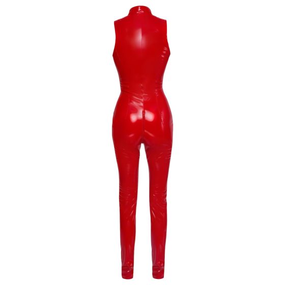 Black Level - Sleeveless Zip Jumpsuit (Red)