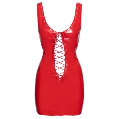 Black Level - Lace-Up Vinyl Mini Dress (Red)