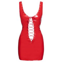 Black Level - Lace-Up Vinyl Mini Dress (Red)