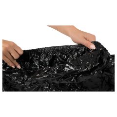 Shiny, Rubberized Sheet - Black (160 x 200cm)