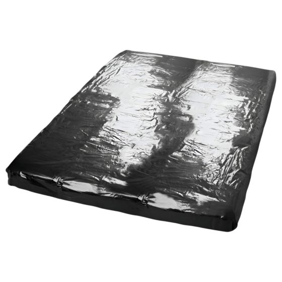 Shiny, Rubberized Sheet - Black (160 x 200cm)