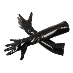 Black Level - Glossy Vinyl Gloves (Black)