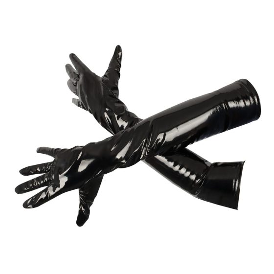 Black Level - Glossy Vinyl Gloves (Black)