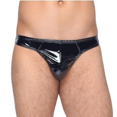 Black Level - Classic Men's Patent Thong (Black)