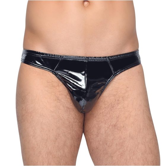 Black Level - Classic, Lacquer Men's Thong (Black)