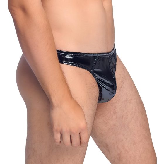 Black Level - Classic, Lacquer Men's Thong (Black)