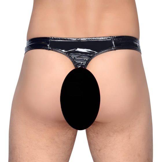 Black Level - Classic, Lacquer Men's Thong (Black)