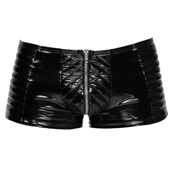 Black Level - Ribbed-Zip Men's Shorts (Black)