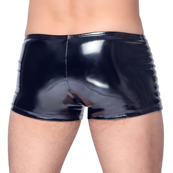 Black Level - Ribbed-Zip Men's Shorts (Black)