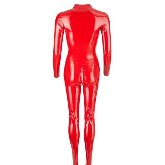 Long-Sleeve Latex Bodysuit (Red)