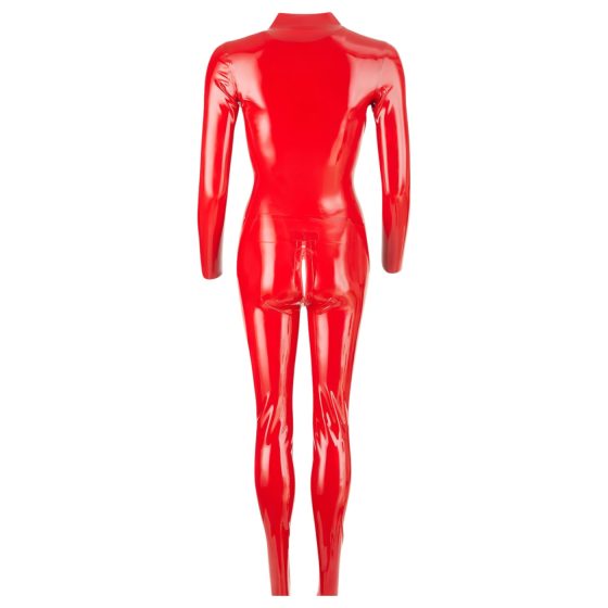 LATEX - long-sleeve women's jumpsuit (red)