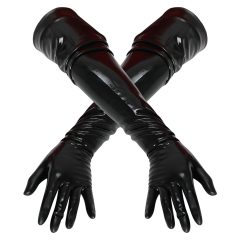 Latex Long Unisex Gloves (Black)