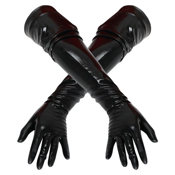 Latex Long Unisex Gloves (Black)