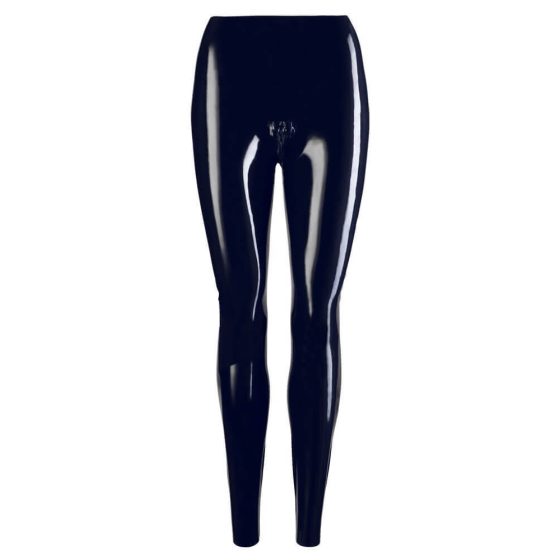 Latex Zippered Leggings (Black)