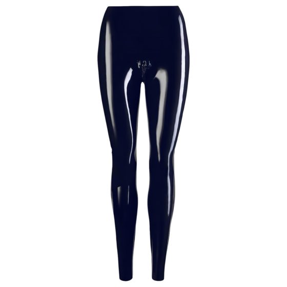 Latex Zippered Leggings (Black)