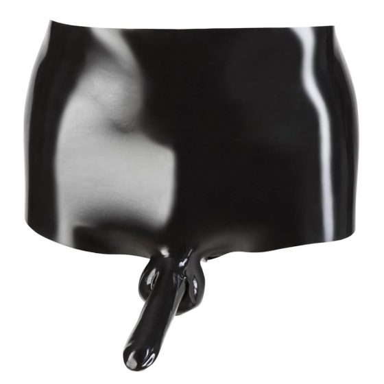 Latex Boxer with Penis Sleeve (Black)