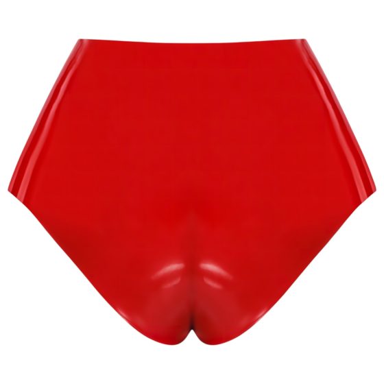 LATEX - realistic dildo with lower part (red)