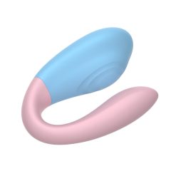   Mrow 03 - Rechargeable, Waterproof Couples Vibrator (Blue-Pink)