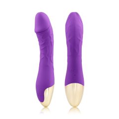   Mrow Real Lover - Rechargeable, Waterproof, Lifelike Vibrator (Purple)