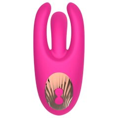 Mrow - Rechargeable 3-Prong Clitoral Vibrator (Pink)