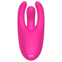 Mrow - Rechargeable 3-Prong Clitoral Vibrator (Pink)