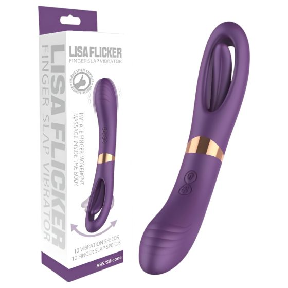 Funny Me Dual - Rechargeable 2-in-1 Tongue Vibrator (Purple)