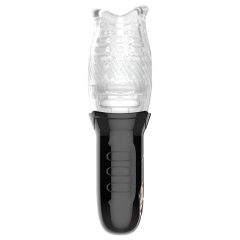   Funny Me Bellucci 360 - Rotating Vibrating Masturbator (Clear-Black)