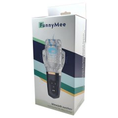   Funny Me Rocket Cup - Suction & Vibration Masturbator (Transparent-Black)