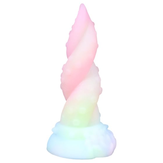 OgazR Kraken - Twisted Tentacle Dildo - 18 cm (Rainbow)