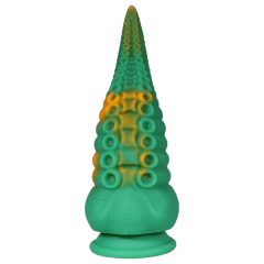 Octopuss - Suction Cup Tentacle Dildo - 21 cm (Green-Yellow)