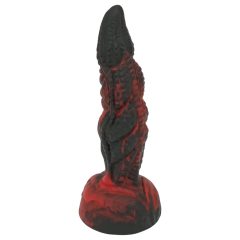   OgazR Hell Dong - Suction Cup Ribbed Dildo - 20 cm (black-red)