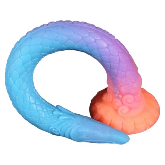 RealFeel XXL Eel - Glow in the Dark Anal Dildo - 47 cm (Pink)