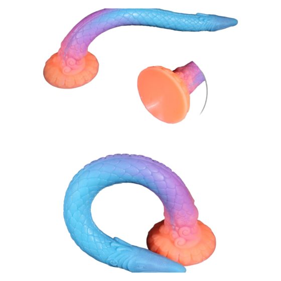 RealFeel XXL Eel - Glow in the Dark Anal Dildo - 47 cm (Pink)