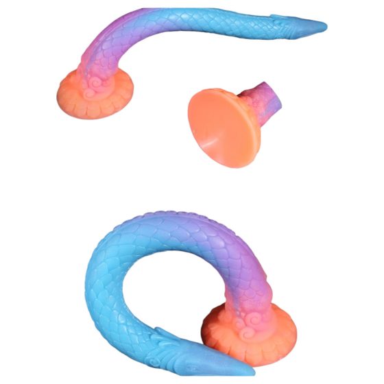 RealFeel XXL Eel - Glow in the Dark Anal Dildo - 47 cm (Pink)