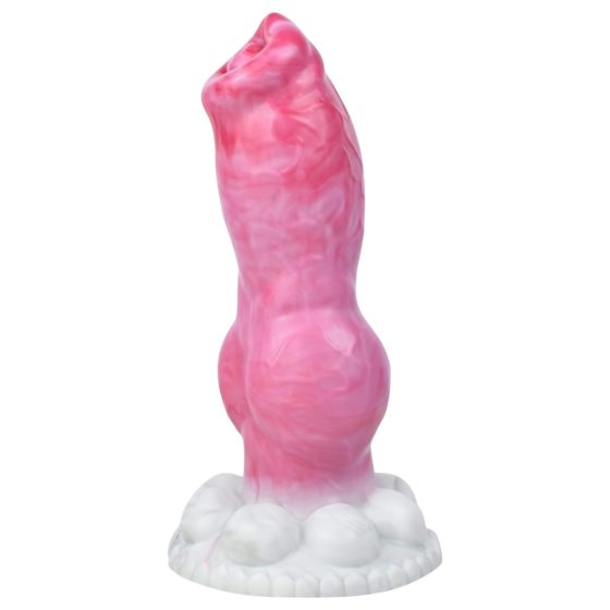 Animalorny Bulldog - dog penis dildo - 17cm (pink)