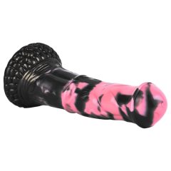 Black-Pink Silicone Horse Dildo - 18cm