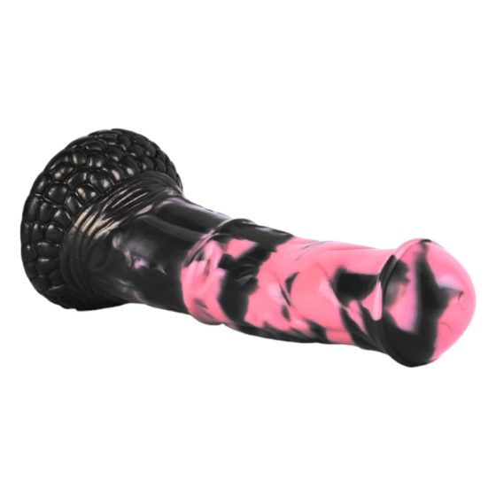 Bad Horse - Silicone horse tool dildo - 18cm (black-pink)