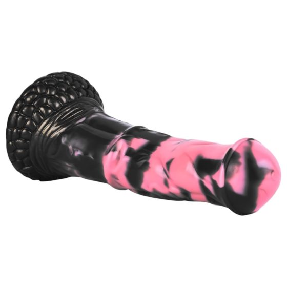 Bad Horse - Silicone Horse Gear Dildo - 18cm (black-pink)