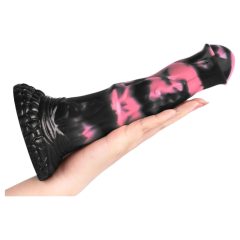 Black-Pink Silicone Horse Dildo - 18cm