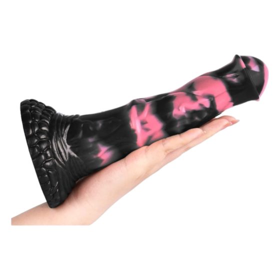 Bad Horse - Silicone horse tool dildo - 18cm (black-pink)