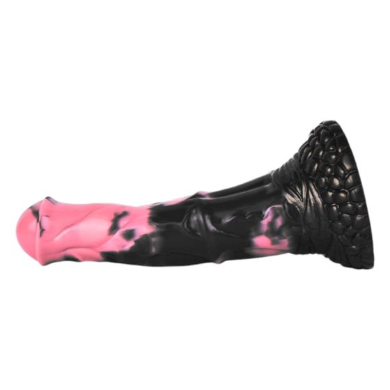 Bad Horse - Silicone horse tool dildo - 18cm (black-pink)